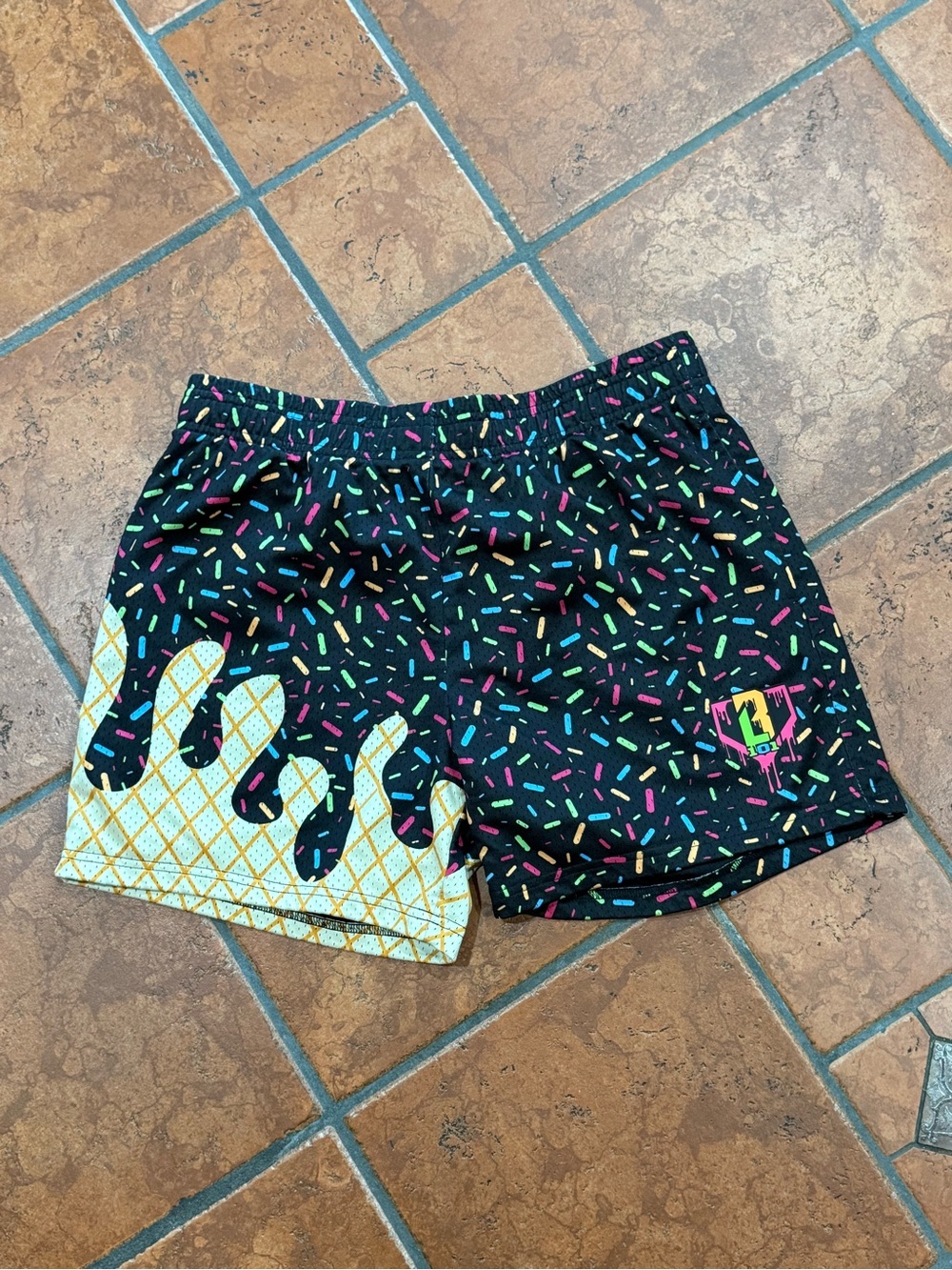 Baseball Lifestyle 101 Black/Midnight Sundae Ice Cream Drip Shorts Mens Medium